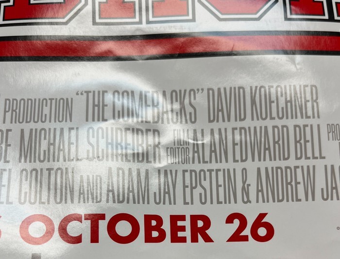 THE COMEBACKS MOVIE POSTER 2 Sided ORIGINAL VF 27×40 COMDEY DAVID KOECHNER