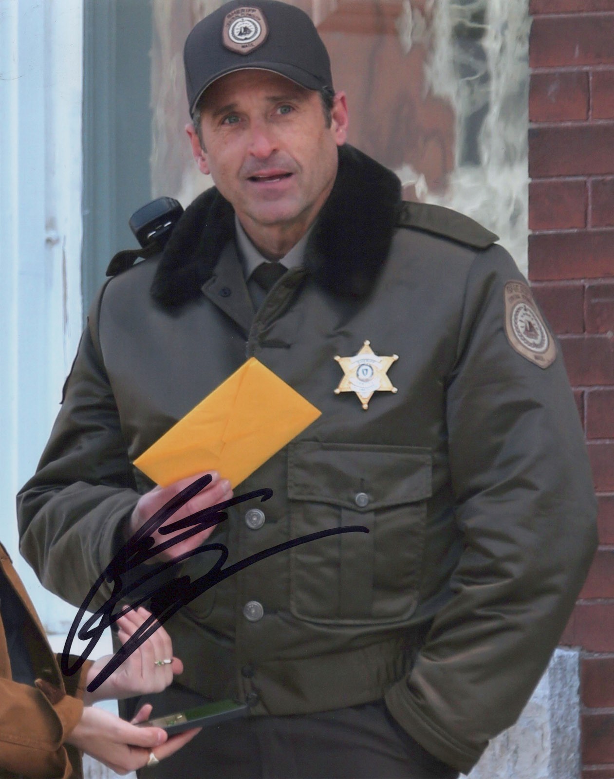 Patrick Dempsey signed “THANKSGIVING” 8×10 Photo EXACT PROOF c Sheriff Eric COA