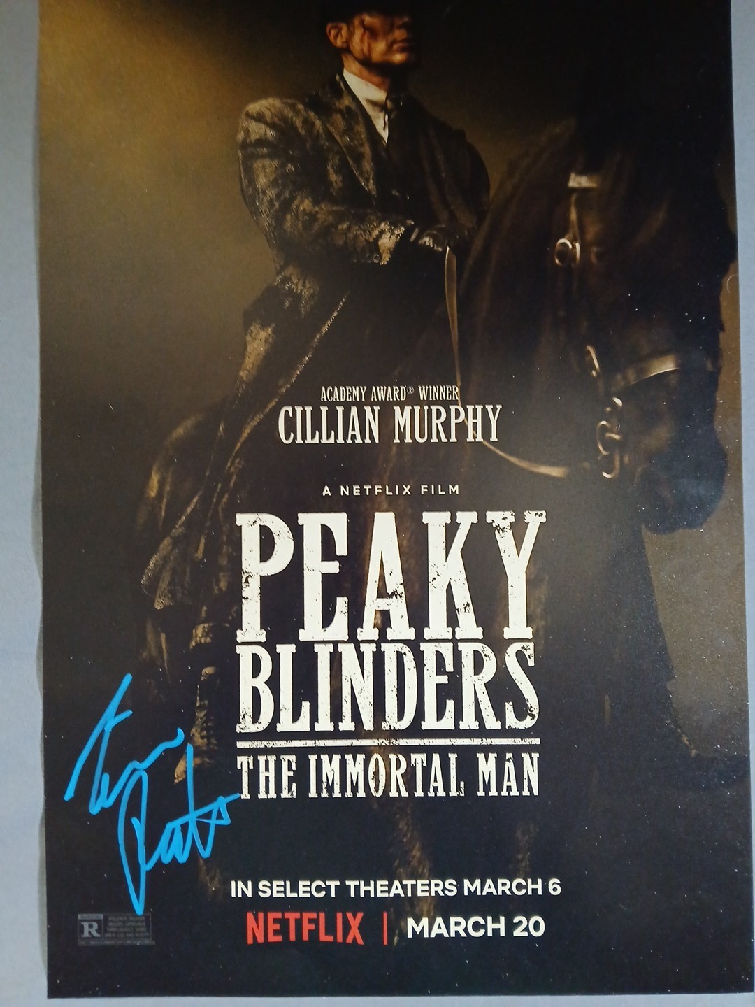 TIM ROTH Hand Signed PEAKY BINDERS 🔥 11X17 Photo 📸