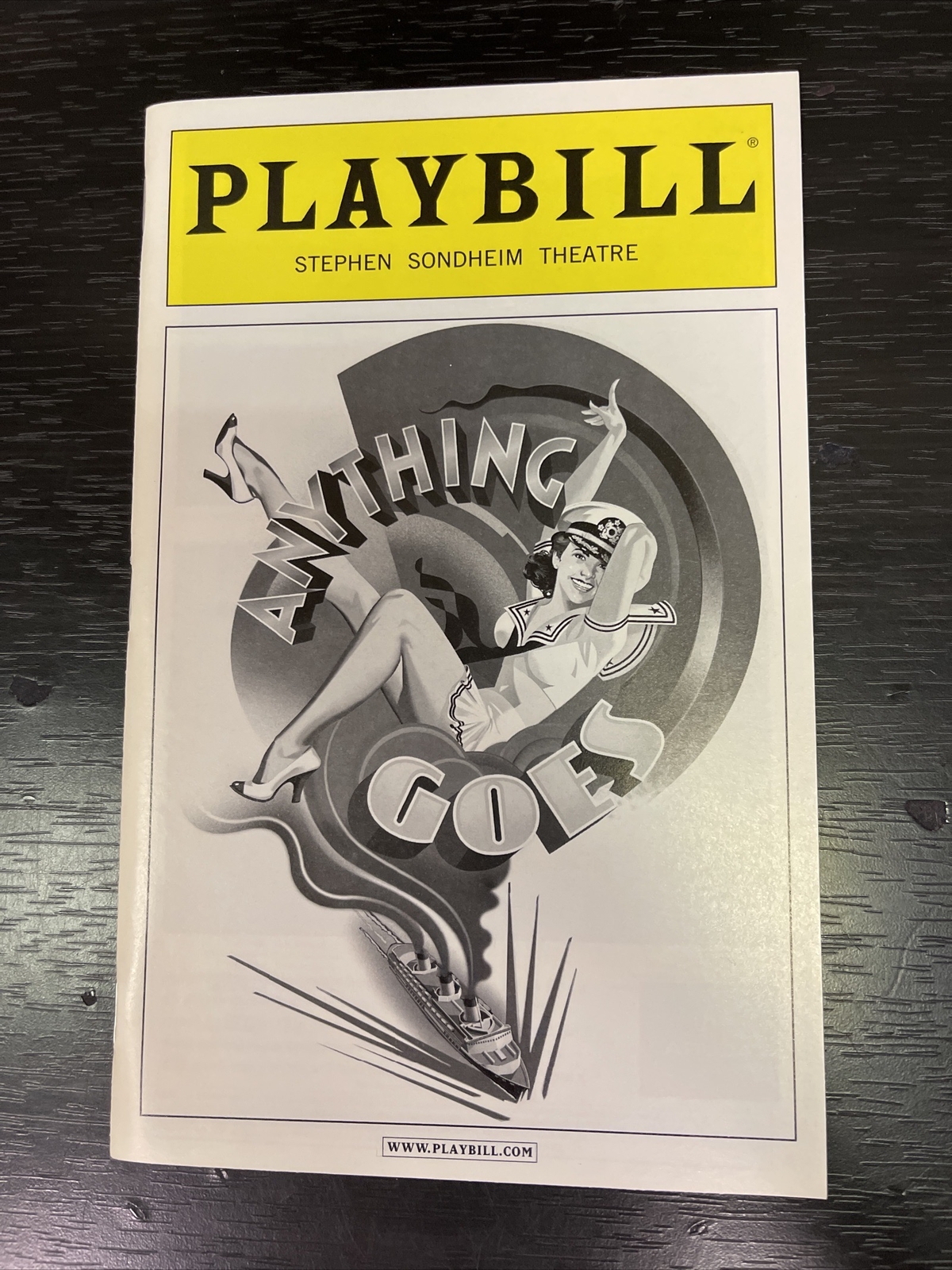 ANYTHING GOES July 2012 Broadway Playbill! STEPHANIE J BLOCK Joey Grey+! BCEFA