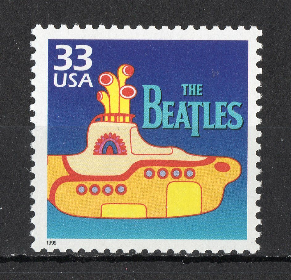 THE BEATLES * YELLOW SUBMARINE * Vintage U.S. Postage Stamp Mint