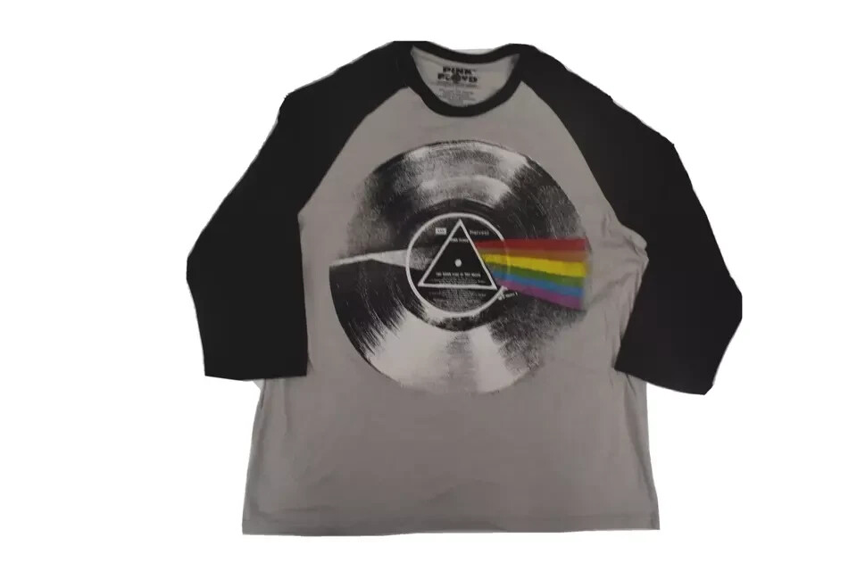 Pink Floyd Mens Vinyl Record Graphic Raglan Shirt NWT S, M, XL, 2XL