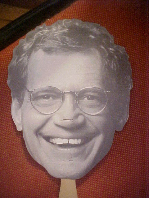 Vintage David Letterman Face Fan Before the Beard : ) News Channel 8 Advertiser