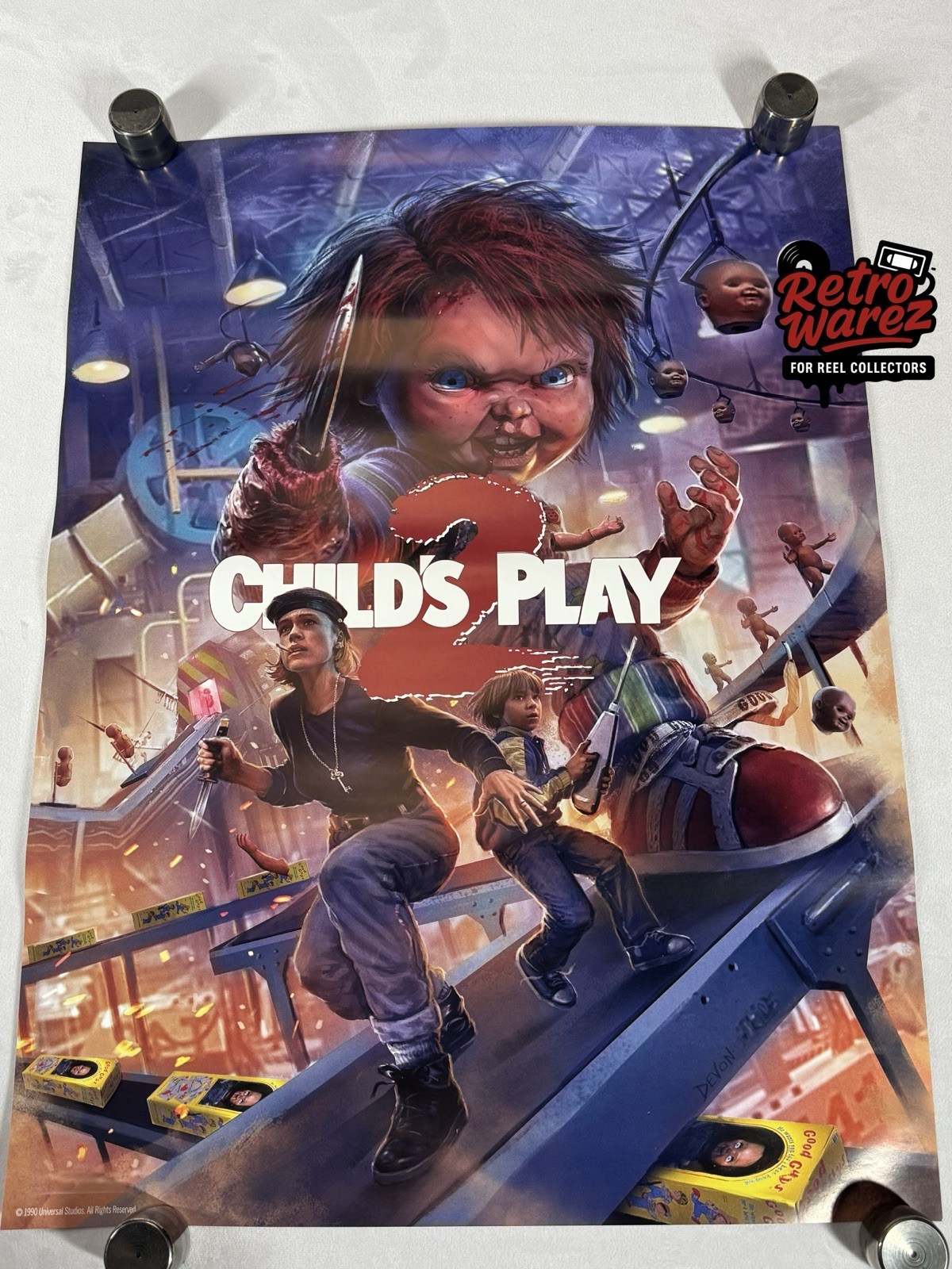 Child’s Play 2 Shout Factory Exclusive Poster 18×24” Horror Scream Movie Chucky