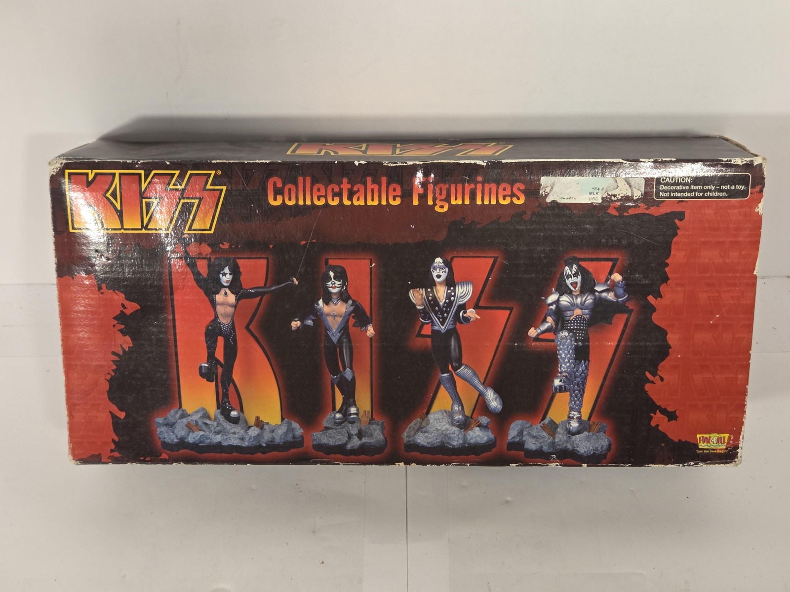 KISS Collectable Figurines Set 4 Fun 4 All 5.5in Star Child Cat Space Ace Demon