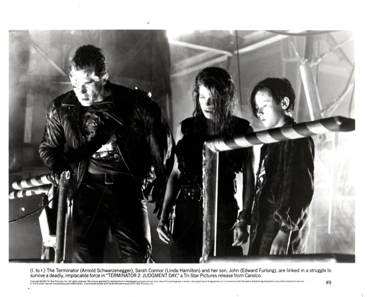 1991 TRI-STAR PICTURES -TERMINATOR 2 – ARNOLD SCHWARZENEGGAR – PROMO PHOTO 2