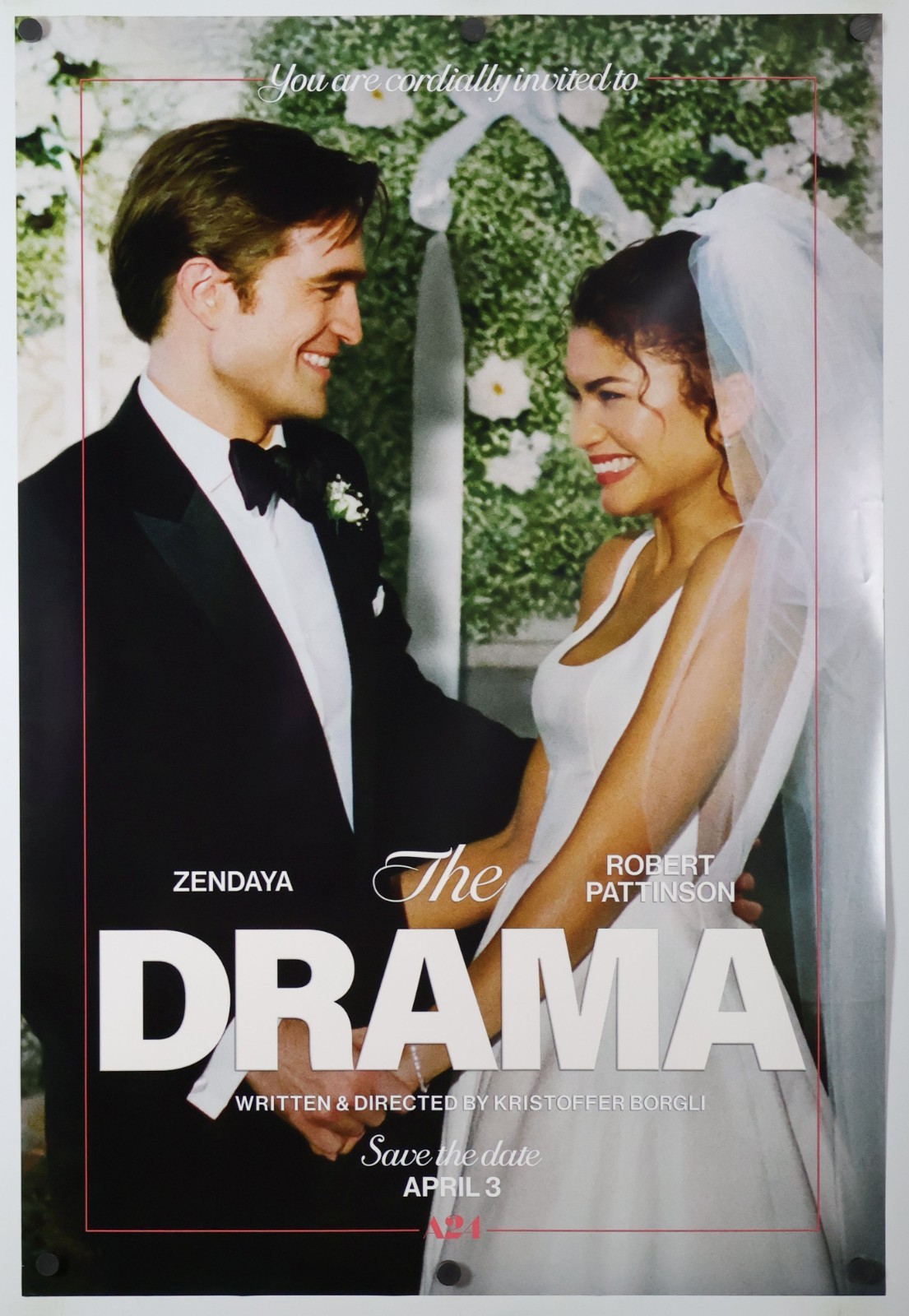 The Drama – original DS movie poster D/S 27×40 2026 Zendaya , Robert Pattison B