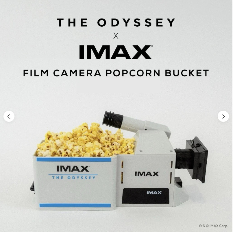 The Odyssey x IMAX Film Camera Popcorn Bucket – IN HAND SHIPS NOW