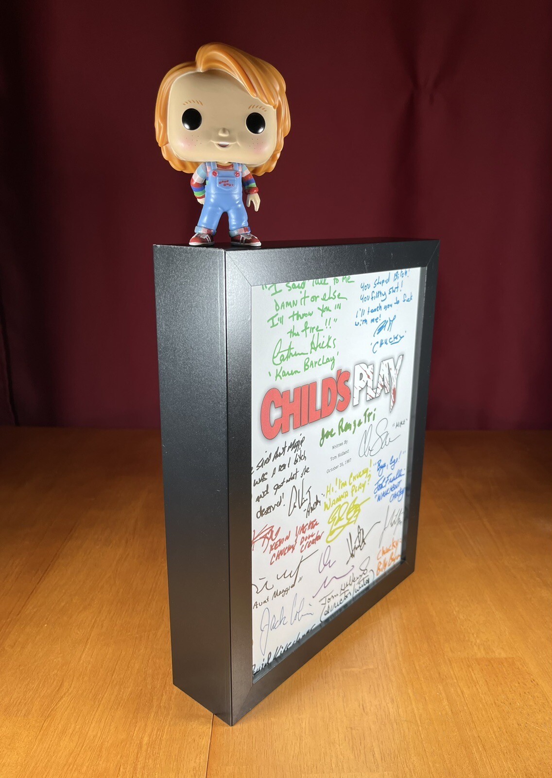 Child’s Play Script Signed- Autograph Reprints- 119 Pages- Chucky- Horror Movies