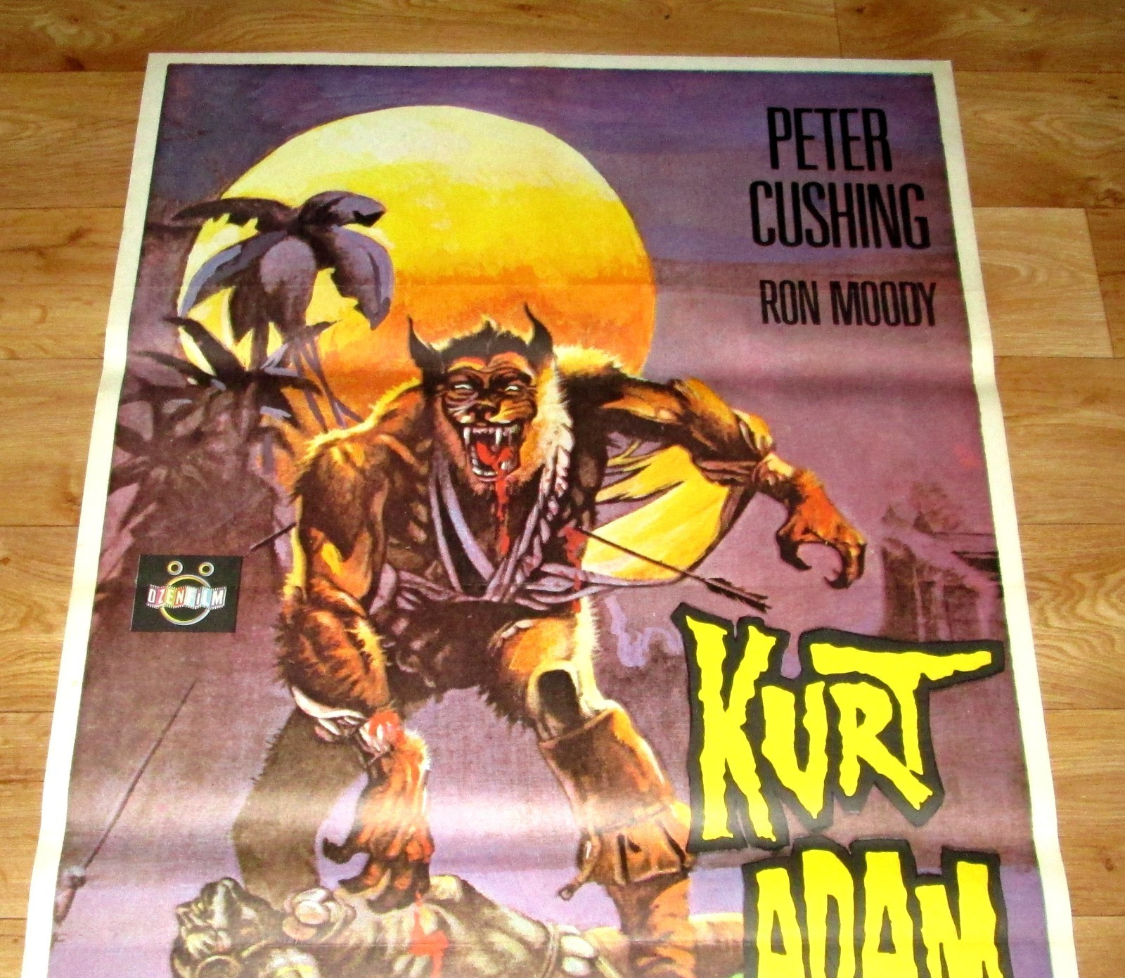 WEREWOLF 1975 Peter Cushing COOL Art ORIGINAL Turkish 27×40 RARE Movie Poster