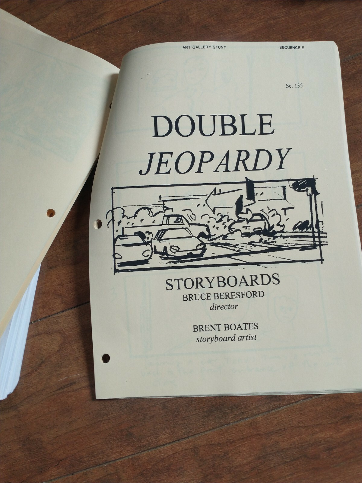 Original Double Jeopardy Script & Story Boards Ashley Judd Tommy Lee Jones