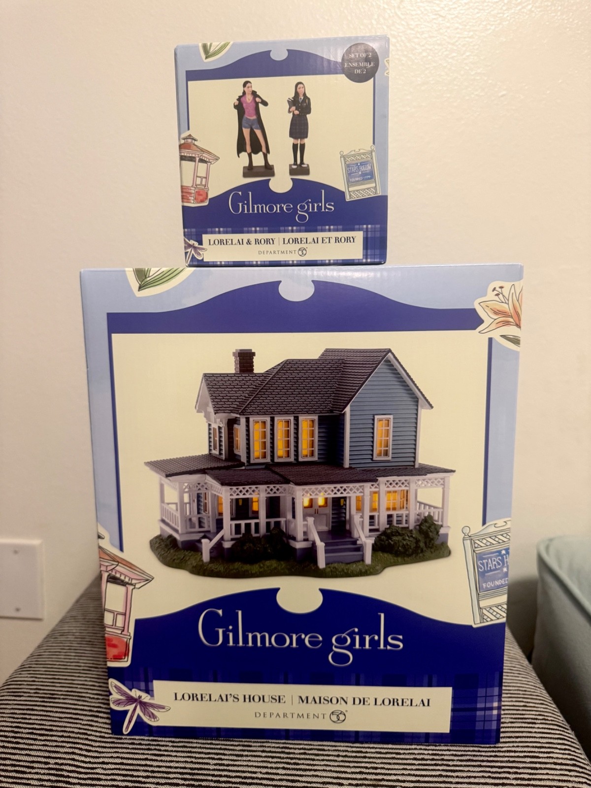 Dept 56 Lorelai’s House AND Lorelai & Rory Figurines from The Gilmore Girls