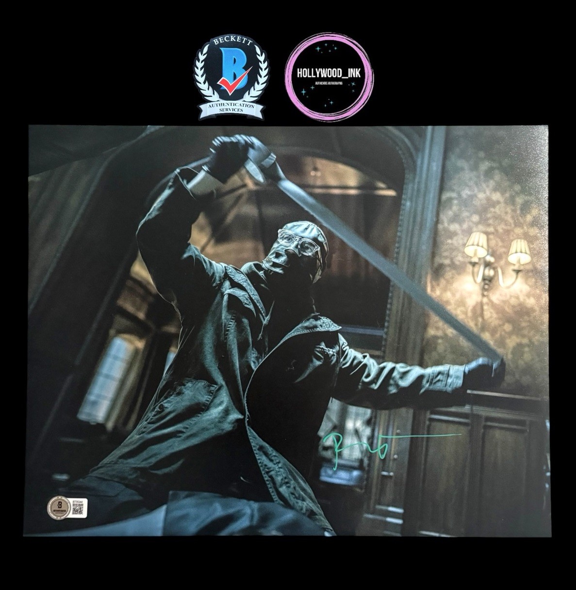 PAUL DANO SIGNED AUTOGRAPH THE BATMAN RIDDLER 11×14 PHOTO BECKETT BT55344