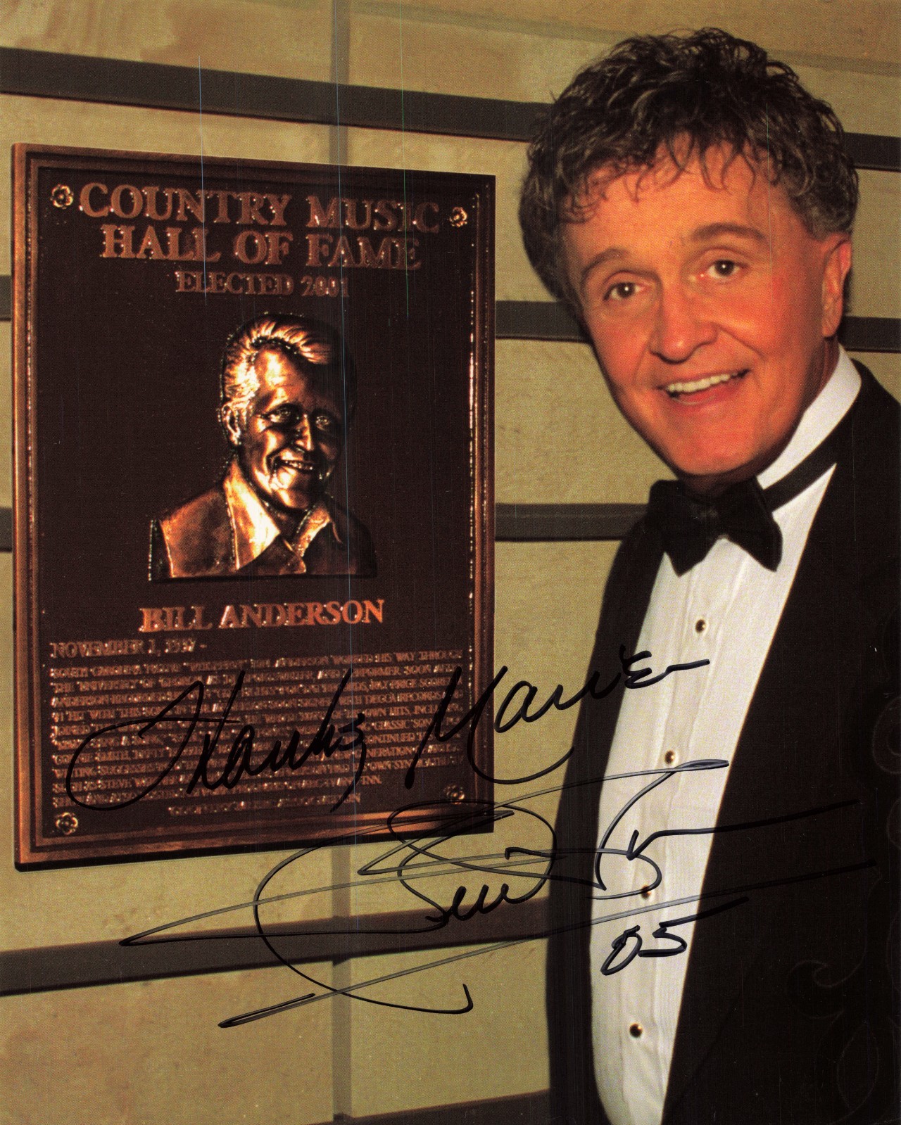 Autographed 8×10 Photo – Bill Anderson – Country Music
