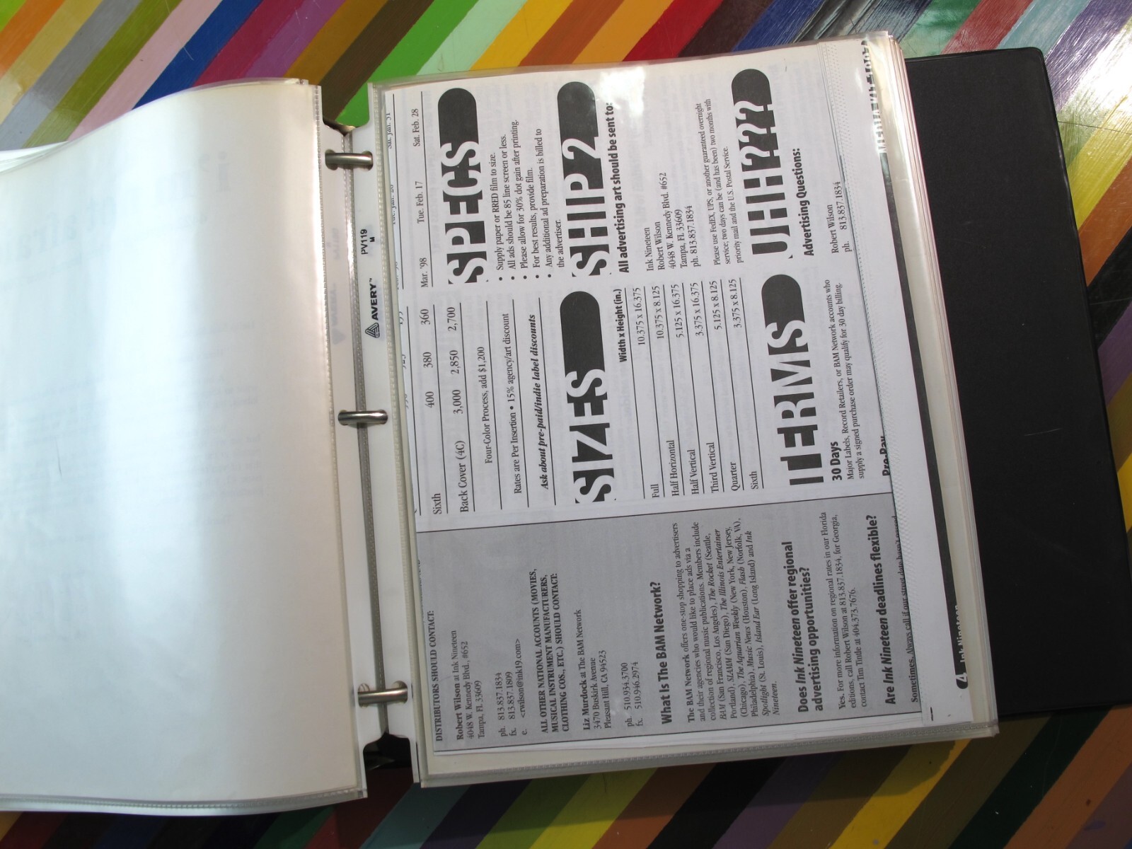 vtg 1990s zine flyer collection – punk, hardcore binder of literature 123 pcs