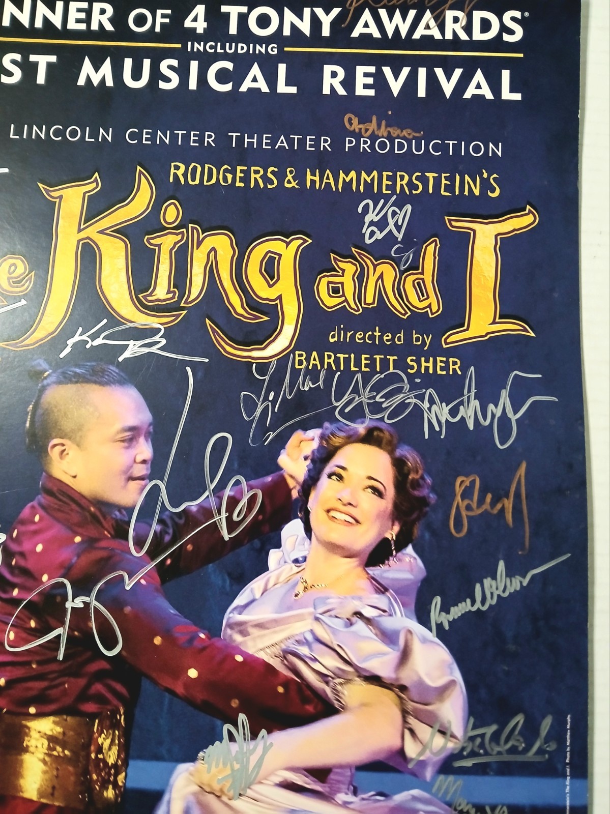 THE KING AND I 2015 Broadway Poster Cast Signed (25 Signatures)