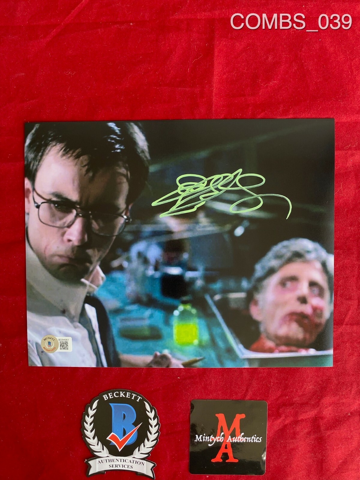 JEFFREY COMBS AUTOGRAPHED SIGNED 8×10 PHOTO! RE-ANIMATOR BECKETT COA! HORROR!
