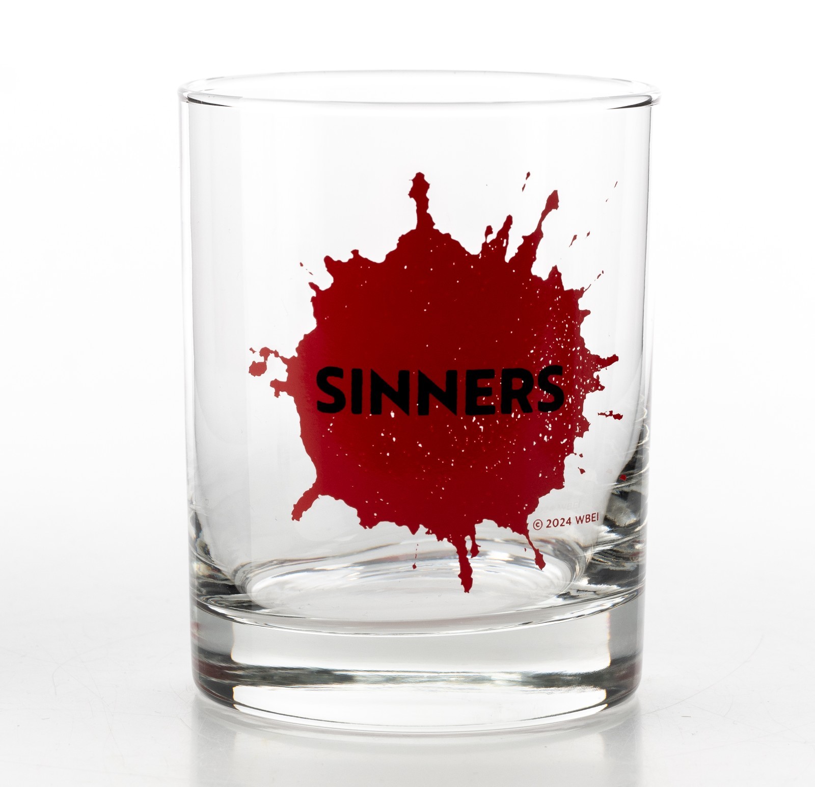 Sinners (Film) Whiskey Glass Tumbler 2024 WBEI Advanced Screening Promo 4×3″
