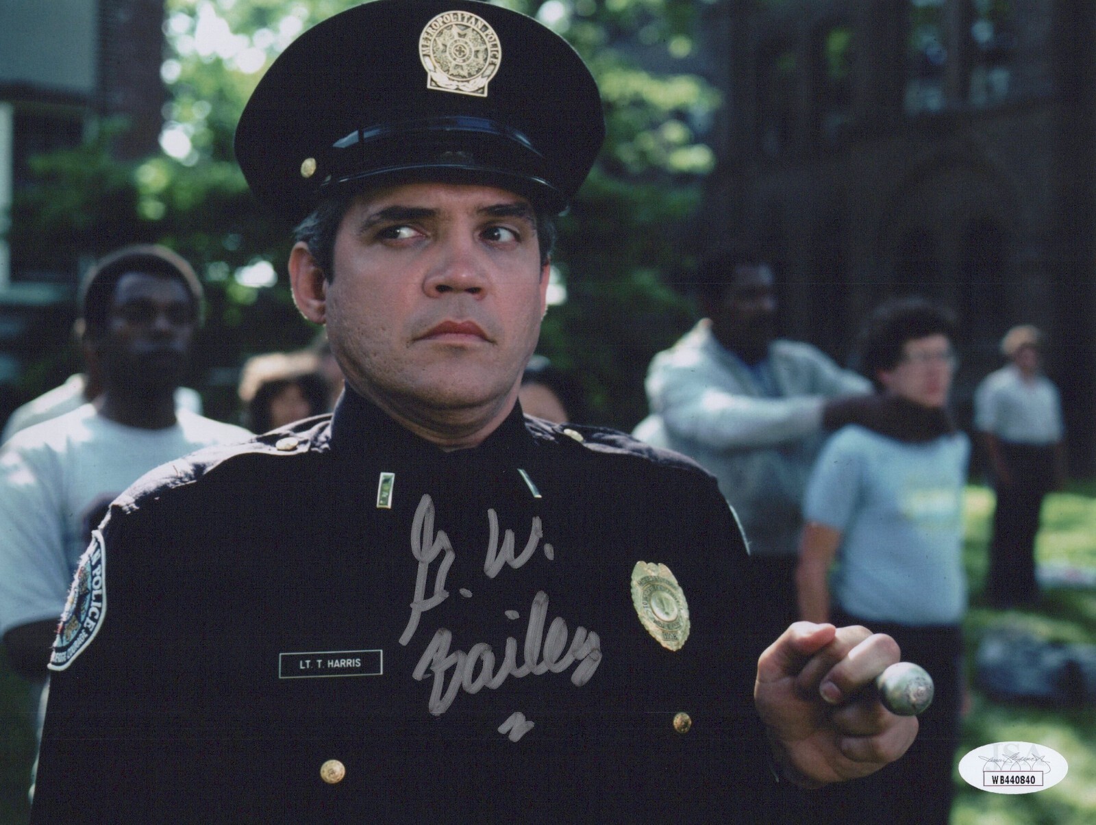 GW BAILEY Hand Signed POLICE ACADEMY 8×10 Photo AUTHENTIC Autograph JSA COA CERT