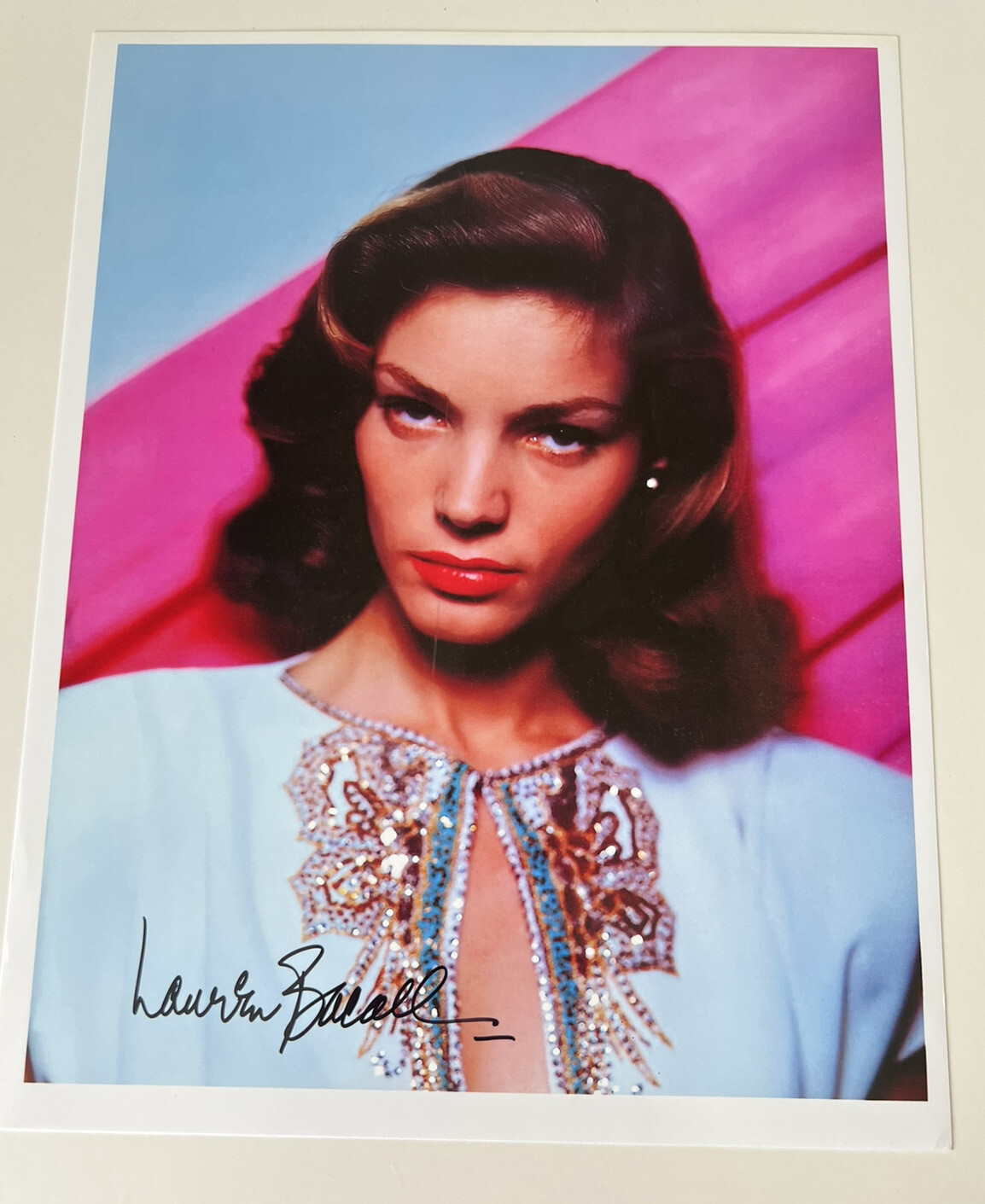 Lauren Bacall Authentic Signed Autograph (8×10) Photo | Classic Film Actress