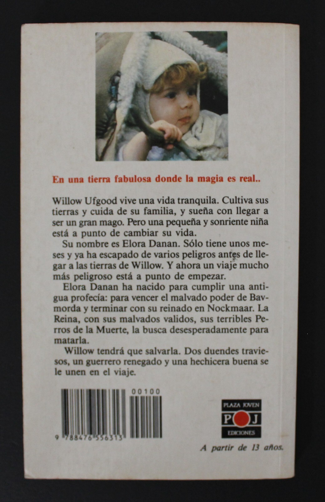 1988 WILLOW Movie Book / Novel Softcover Spain Vintage 7″ x 4.25″ (18 x 11 cm.)