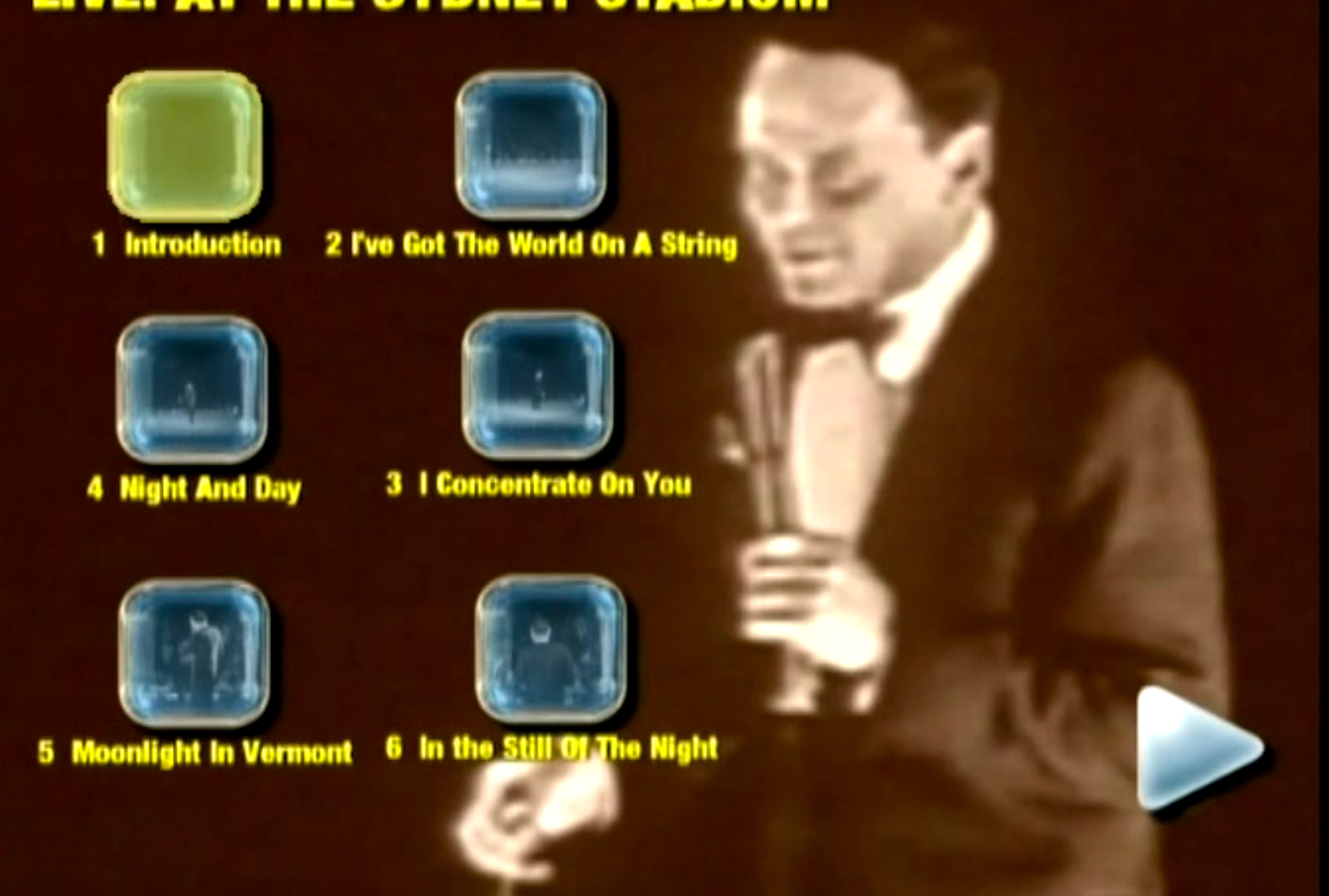 Frank Sinatra Live Sydney Stadium 1961 DVD Rare Kinescope Broadcast TCN9