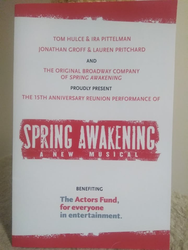 Spring Awakening 15th Anniversary Broadway Playbill – 2021 – VERY RARE