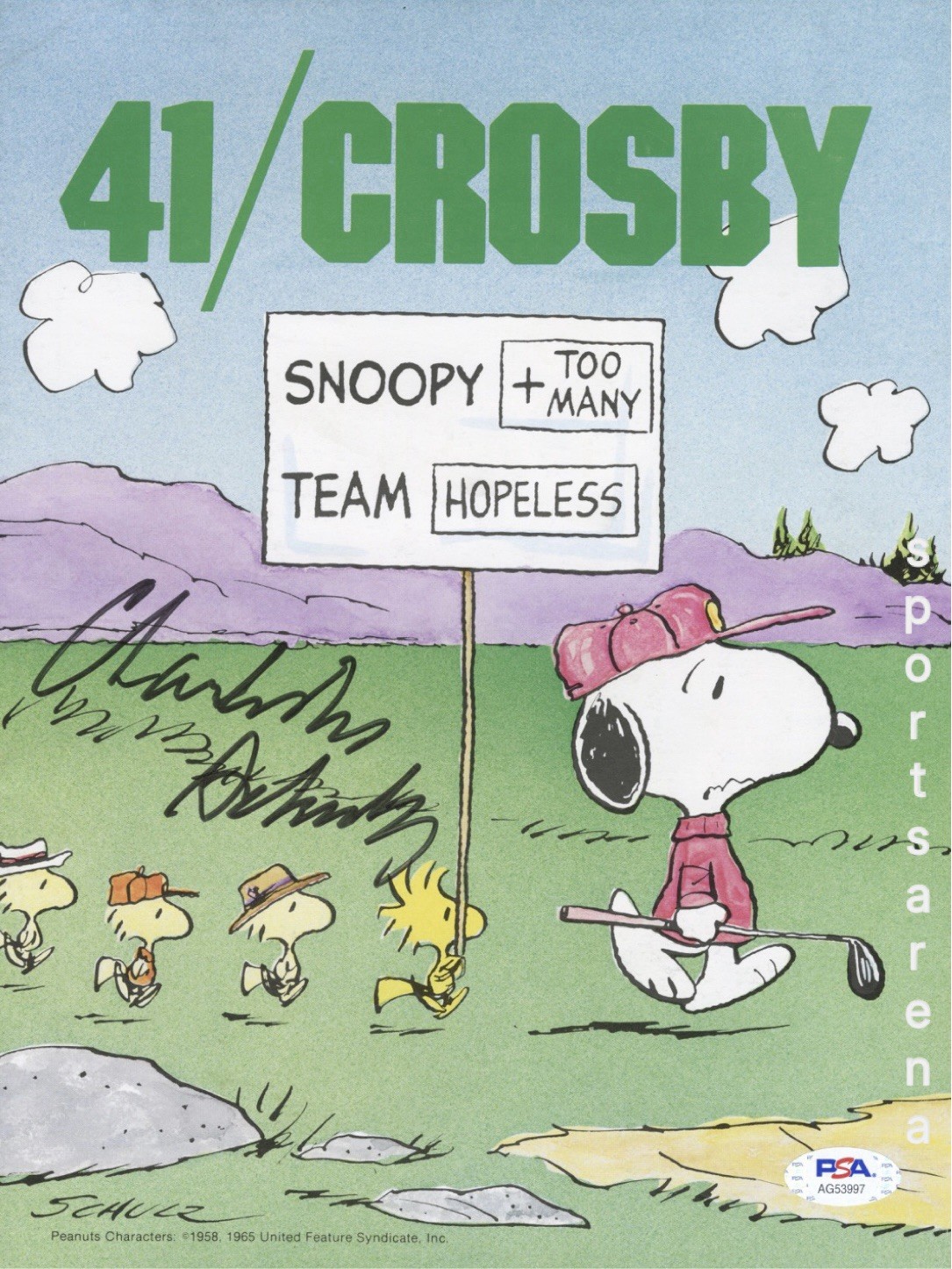PSA DNA Charles Schulz (1922-2000) Signed 8×10 Reprint Photo Autograph Peanuts