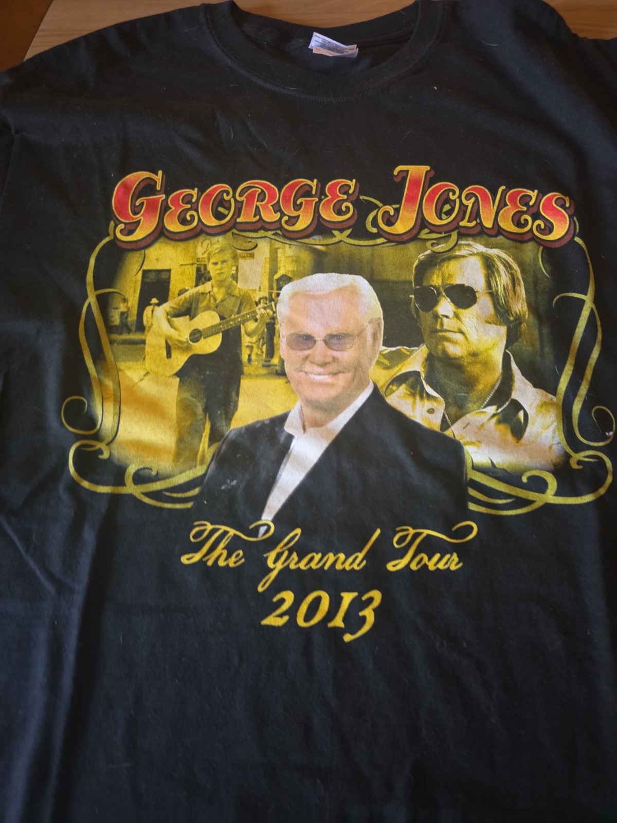 george jones t shirt & Autographed Photo