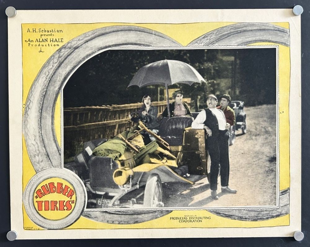 RUBBER TIRES Lobby Card BESSIE LOVE MAY ROBSON 1927 NICE *Hollywood Posters*