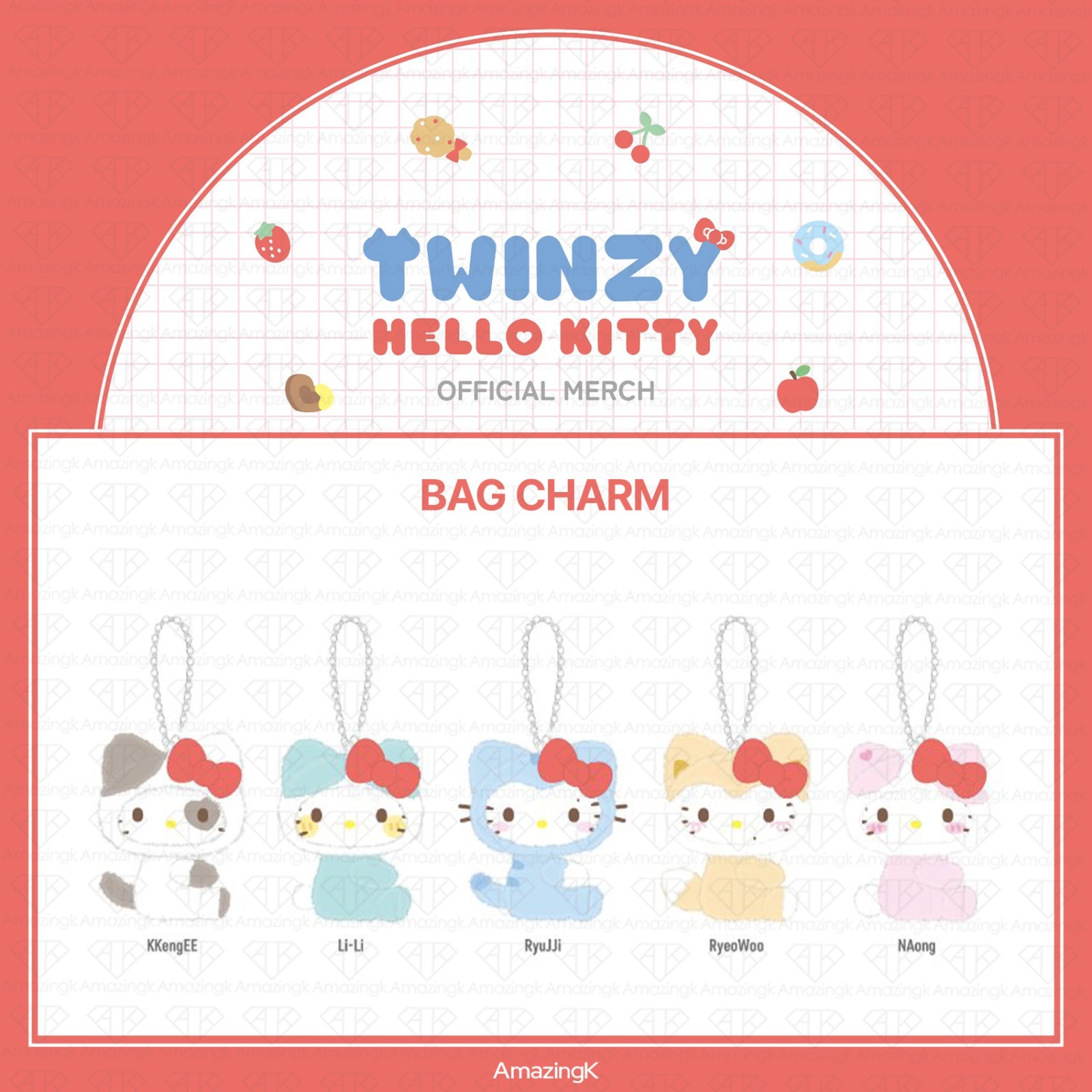 [PreSale ONLINE] ITZY TWINZY X HELLO KITTY Official MD