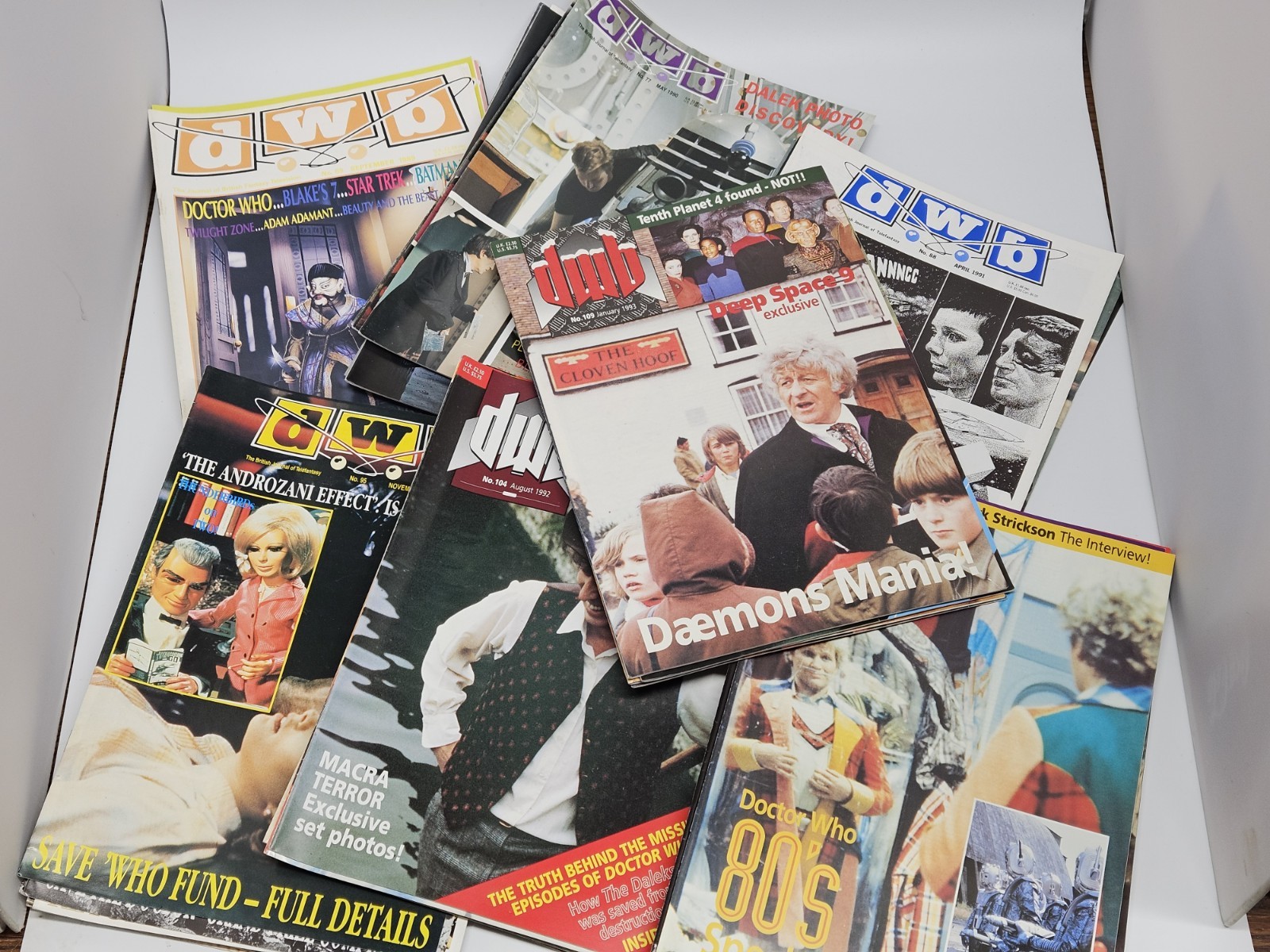 DWB Magazine lot of 52 issues 69-125 (Missing 5 Issues) 1989-1994 Doctor Who