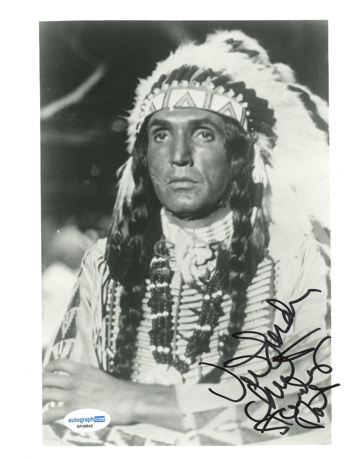 Victor Lundin “Batman” AUTOGRAPH Signed ‘Chief Standing Pat’ 8×10 Photo ACOA