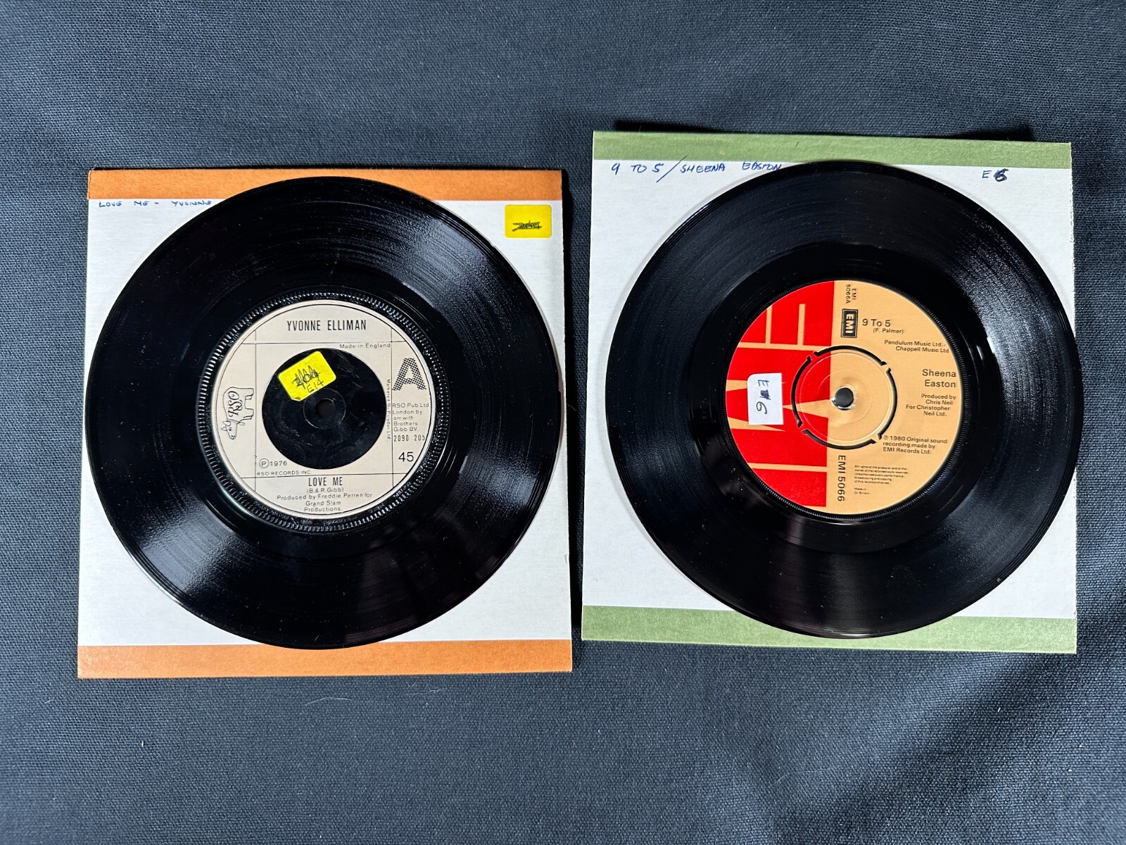 Vintage UK 45’s Blondie Sheena Easton Yvonne Elliman