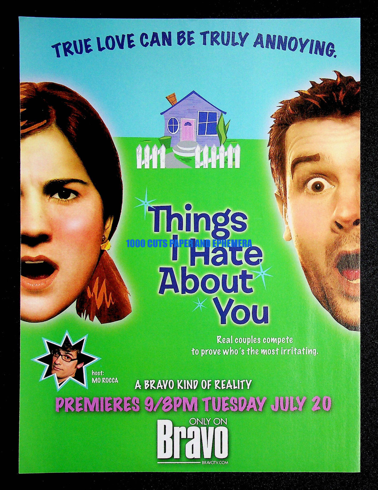Things I Hate About You Bravo TV Channel 2004 Print Magazine Ad Poster ADVERT