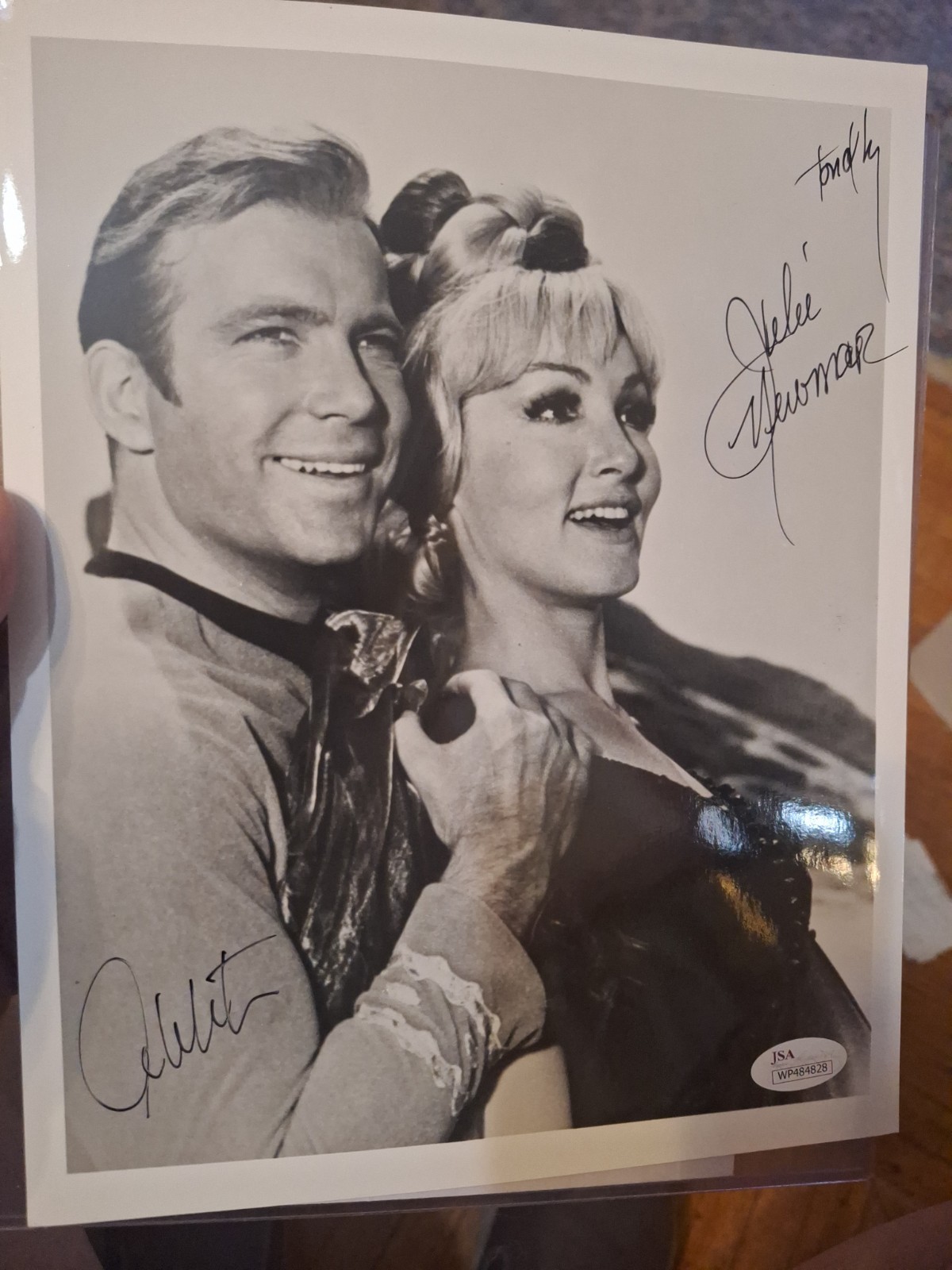 WILLIAM SHATNER and JULIE NEWMAR Signed STAR TREK Friday’s Child 8×10 Photo JSA