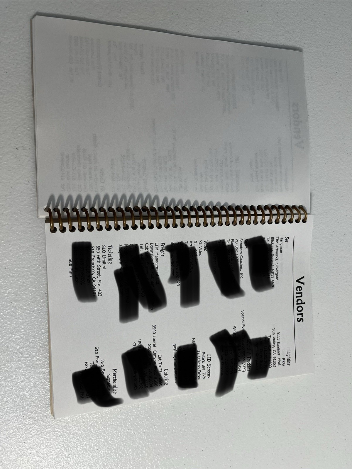 Coldplay Twisted Logic North America Summer 2005 Original Crew Tour Itinerary