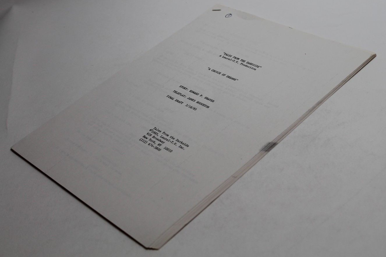 TALES FROM THE DARKSIDE / 1985 Original Season 2 TV Show Script 2x Agency Drafts