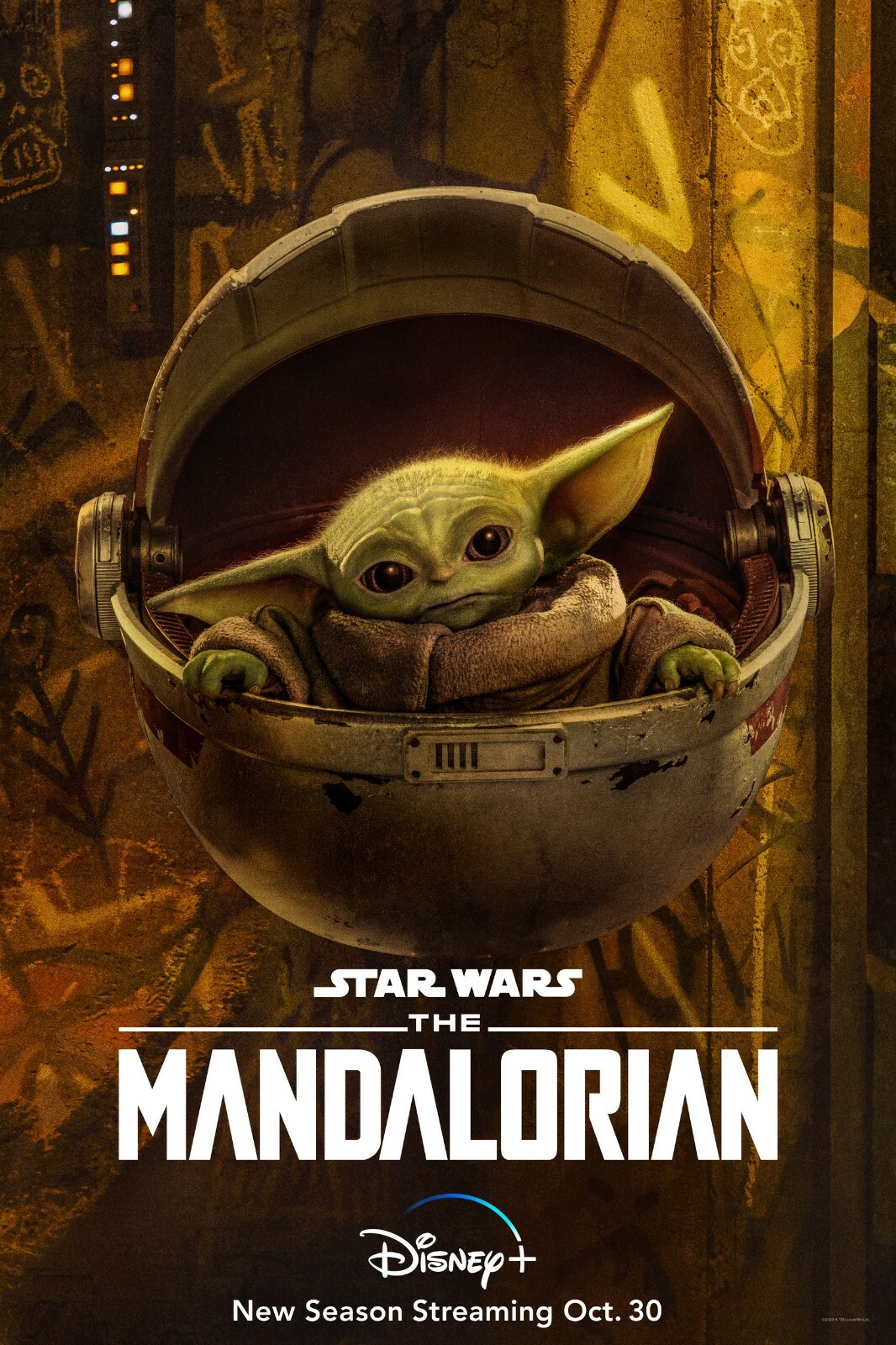Star Wars poster – The Mandalorian poster (dd) – 11 x 17 inches – Yoda poster