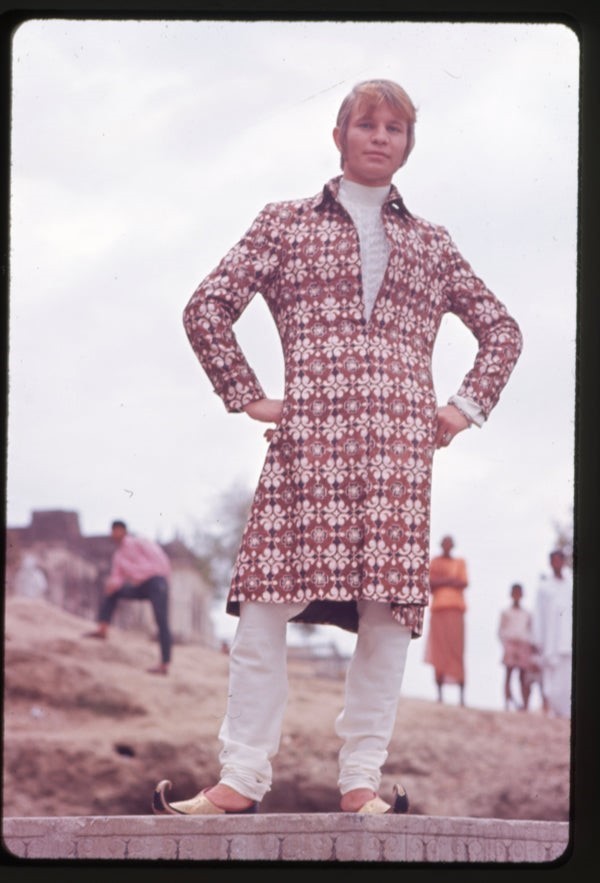Michael York The Guru Original 35mm Transparency Exotic Costume Photo Shoot 1968