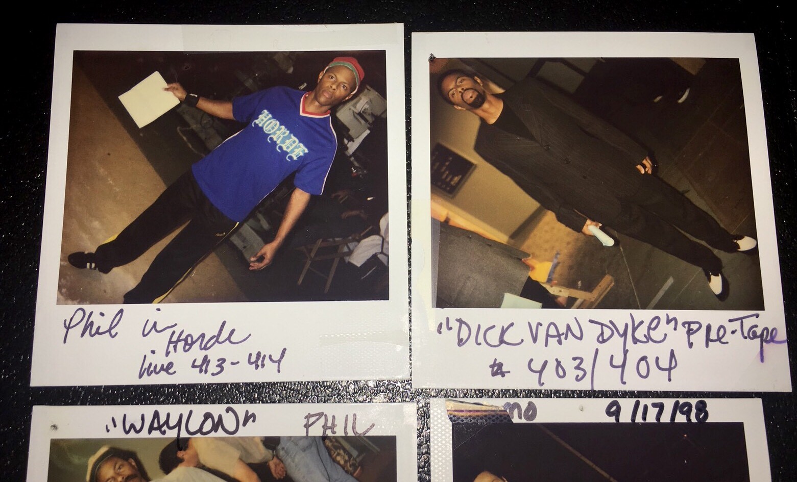 4 MADtv Continuity Polaroid Wardrobe Original Photo Phil LaMarr of Pulp Fiction
