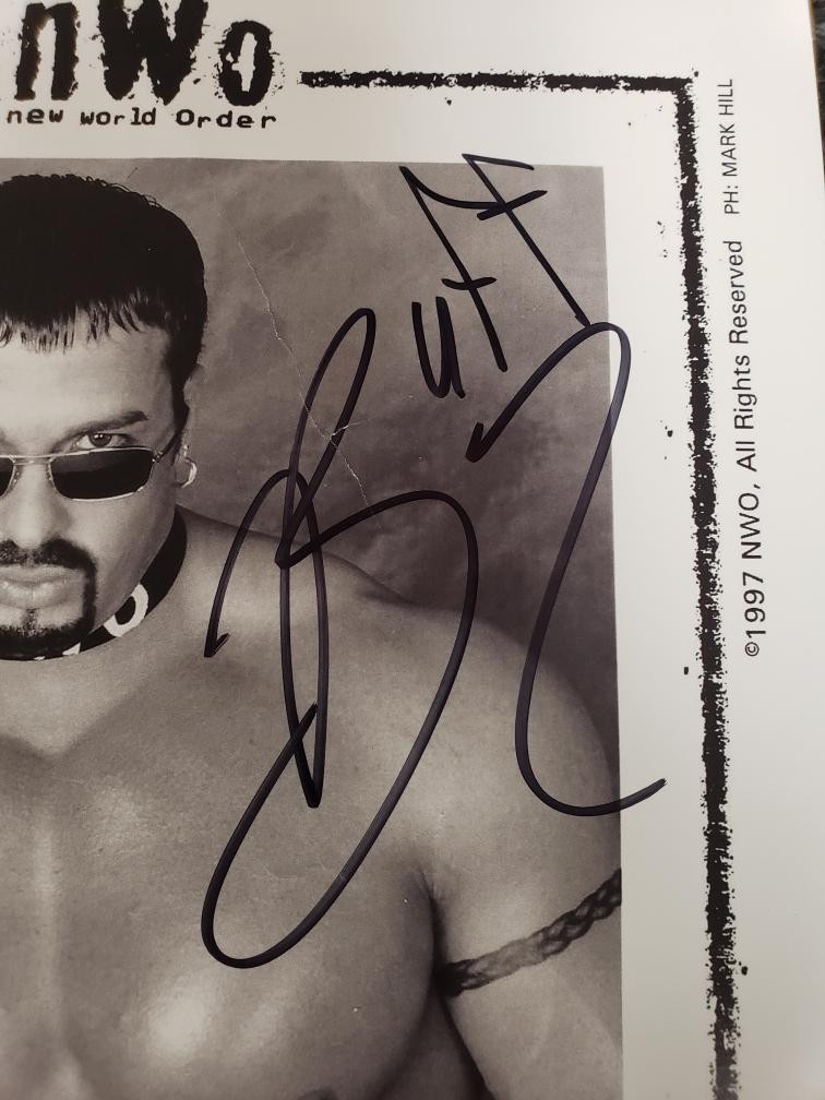 MARCUS ” BUFF ” BAGWELL SIGNED AUTOGRAPHED 8X10 CERTIFIED BY PRO WRESTLING TEES