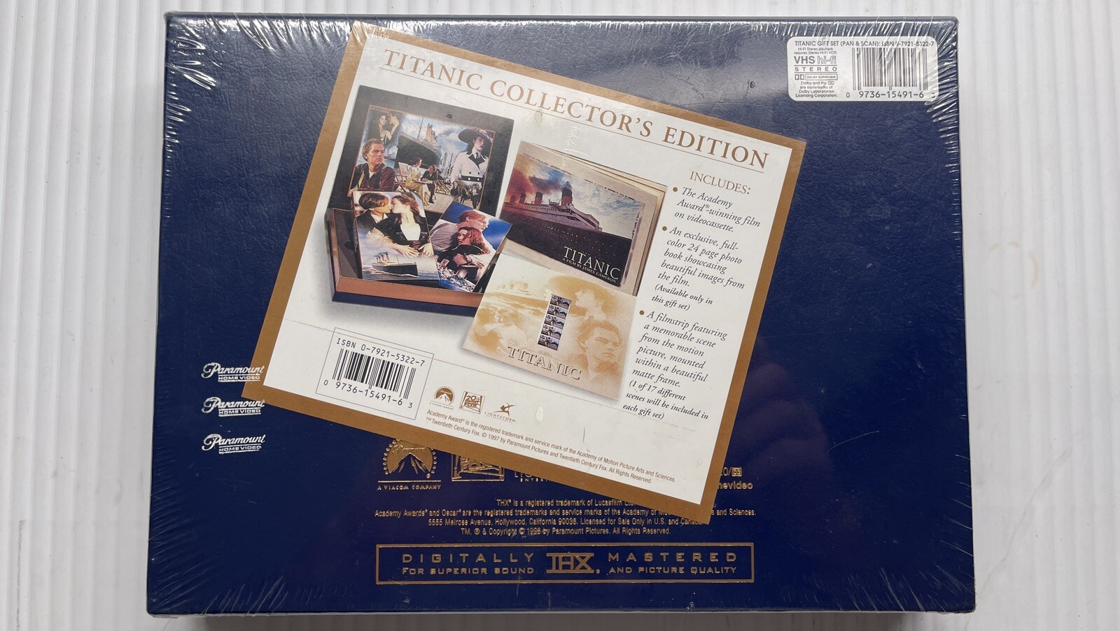 The Titanic Collectors Box Set (VHS, Photo Book, 2-Film Strips, & Stand Sealed N