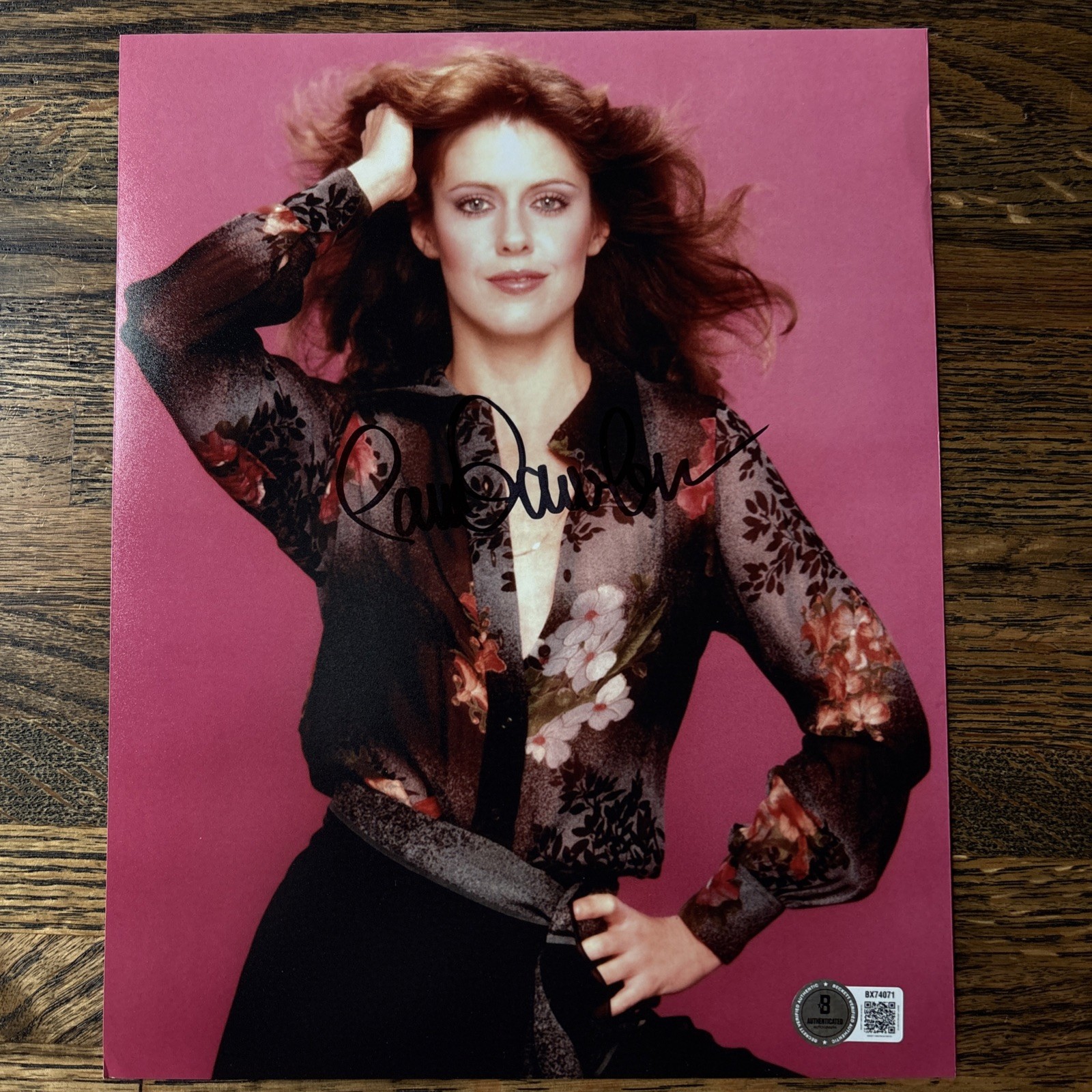 Pam Dawber Beckett COA Signed 8×10 Color Photo Morj And Mindy