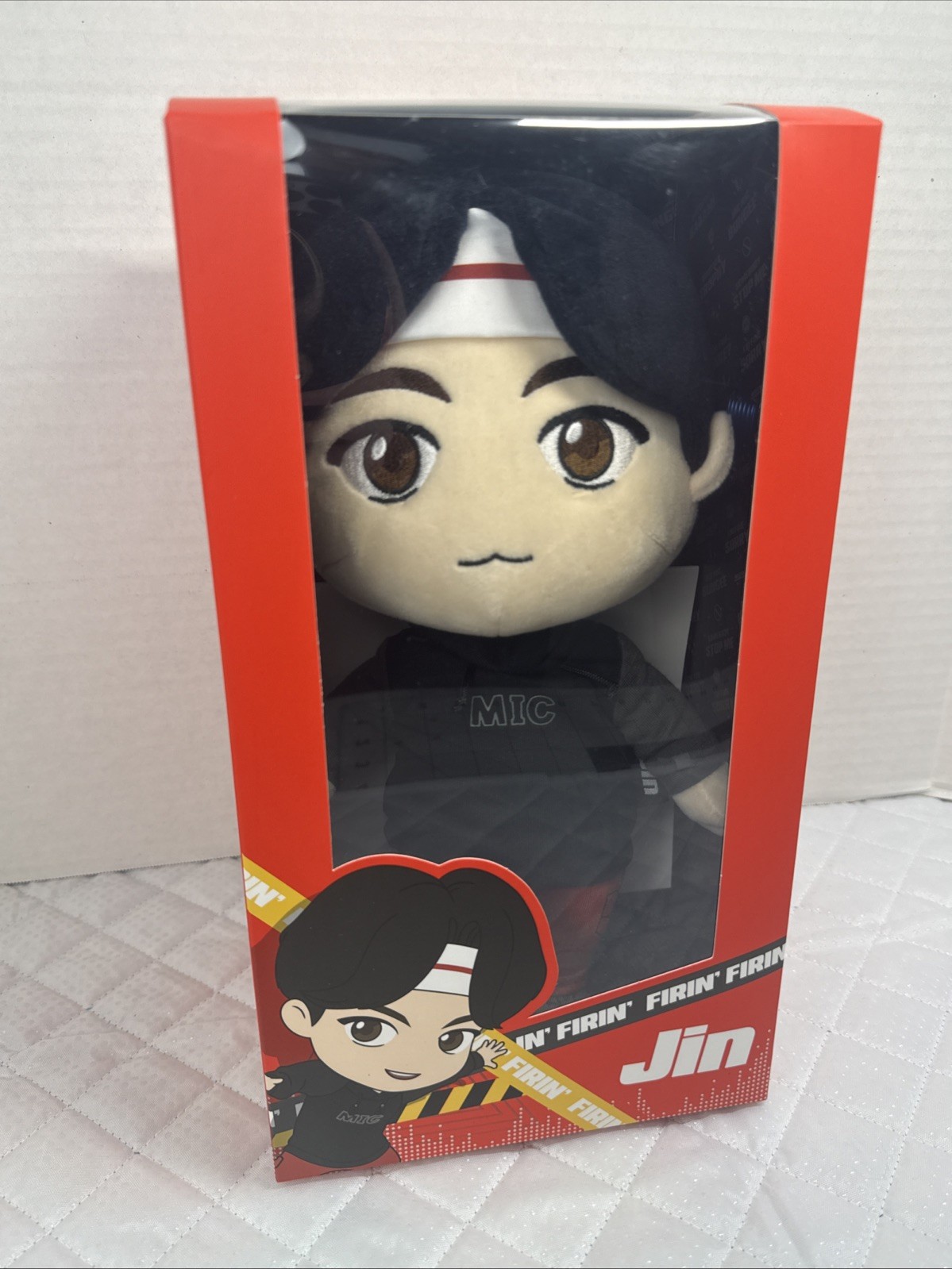 BTS TinyTAN MIC Drop 11.8″ Jin Kim Seokjin Plush – Official Licensed Doll In box