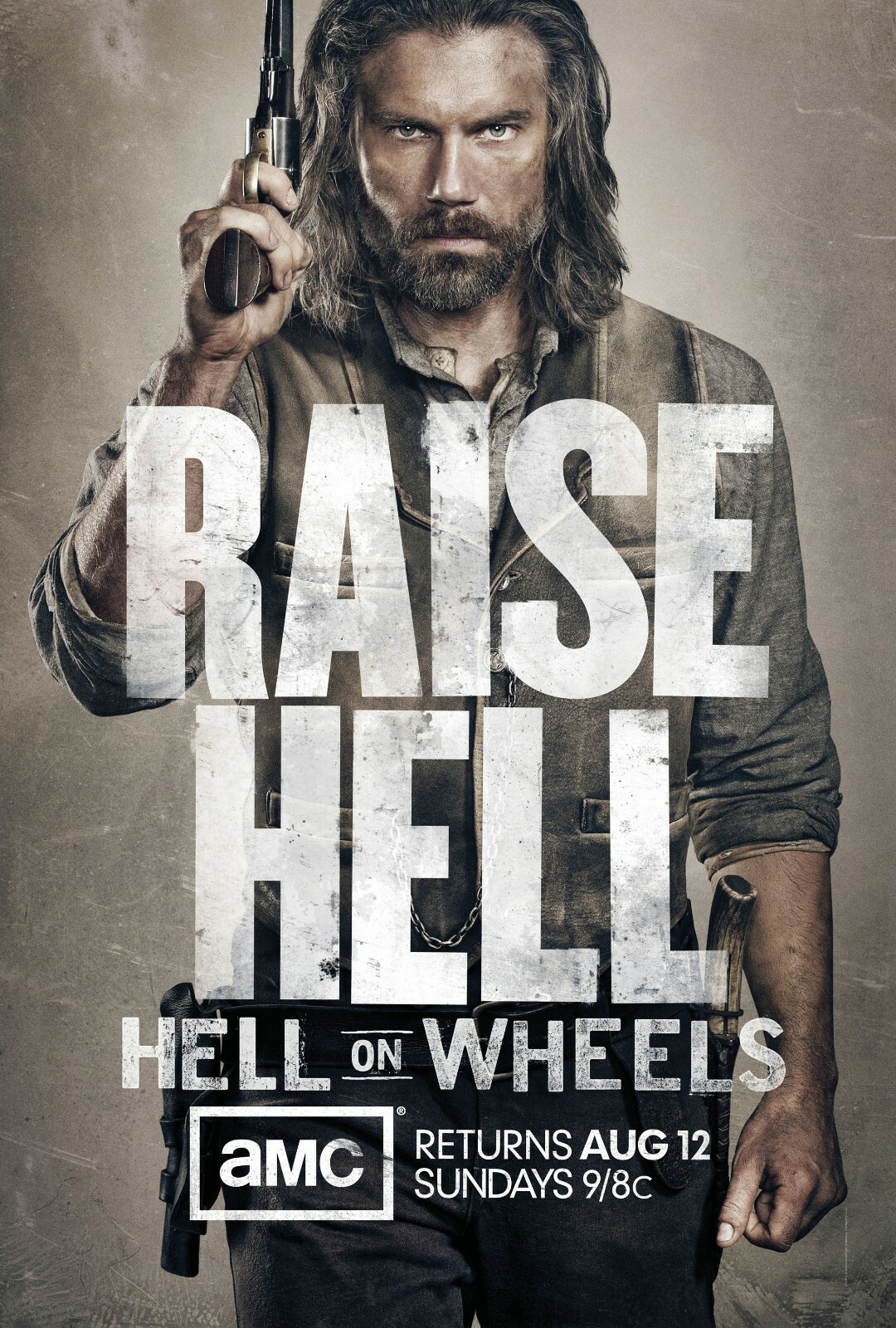 Hell On Wheels poster print (b) : 11 x 17 inches – Anson Mount poster
