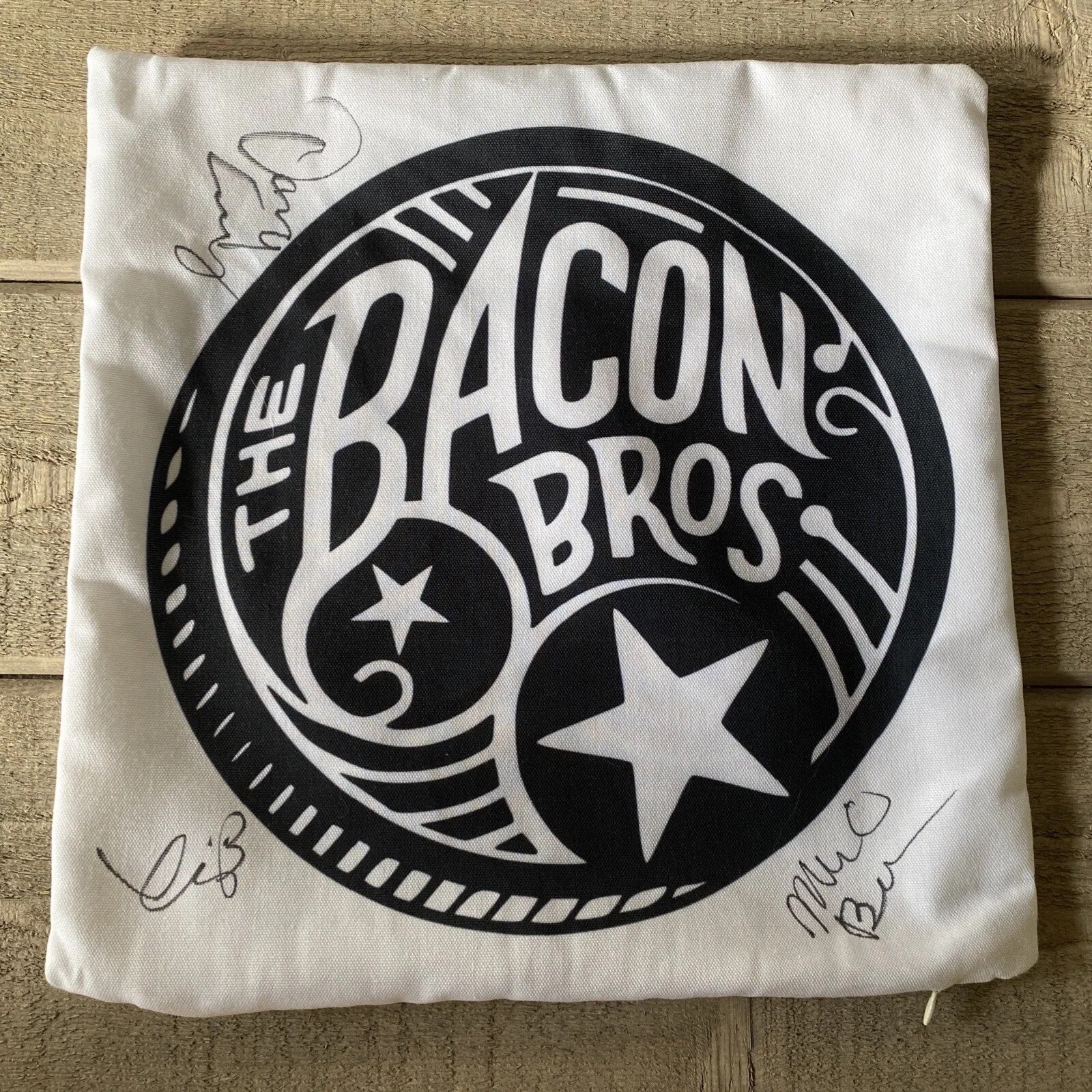 Bacon Brothers Band Signed Pillow Cover Kevin Michael Autographs