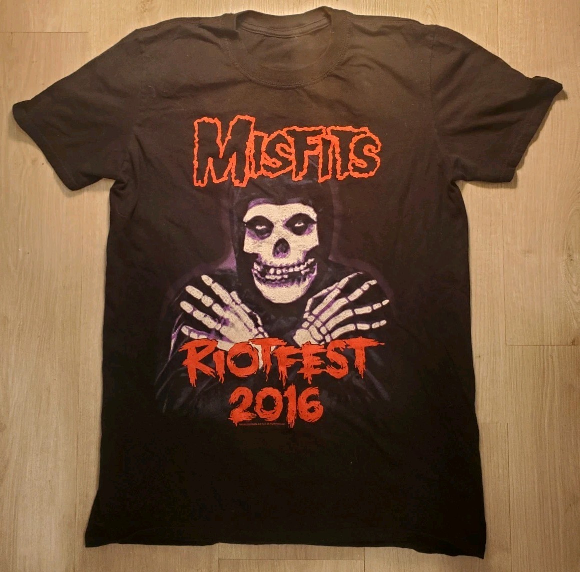 Misfits RIOTFEST SEPT 4 2016 Denver Black Shirt