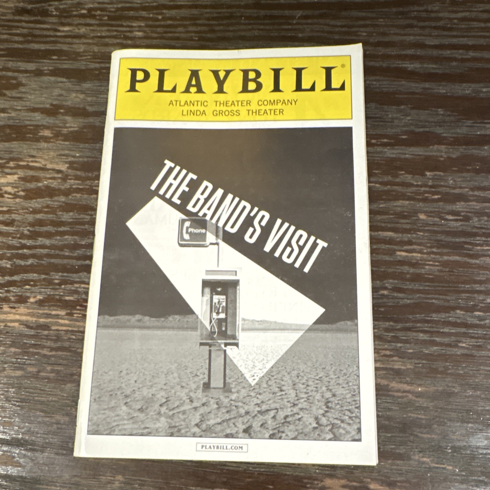 The Band’s Visit Playbill – Atlantic Theater Company Dec 2016 Theater Program
