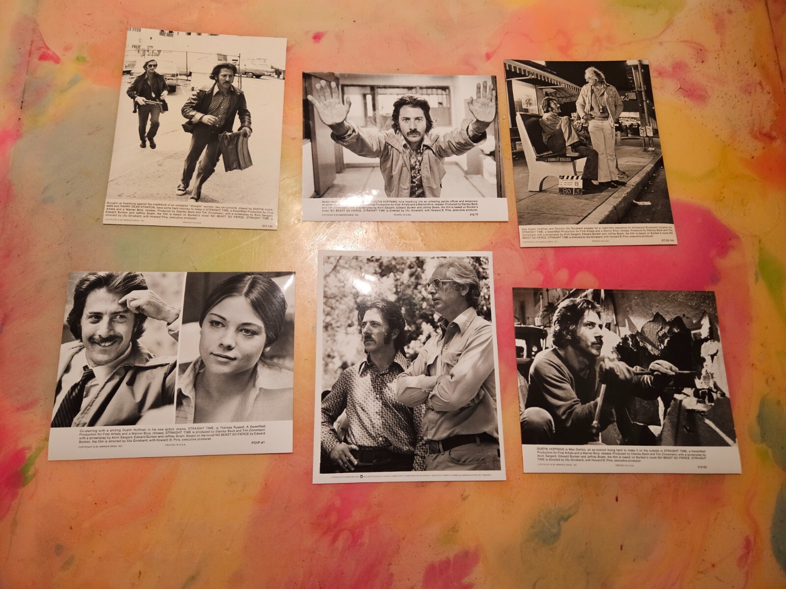 1978 STRAIGHT TIME Original Presskit w/Stills Dustin Hoffman, Harry Dean Stanton